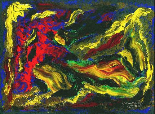 RTS - NO.49, by Zammerly, Circa 2004, painted in Dubai, UAE. Gouache on special paper, 12 in. x 10 in.. Original Price $10,000.00.
-----------
For Sale here is a Giclee Print (unsigned and unnumbered), 20 in. X 24 in., Free Shipping to selected countries!